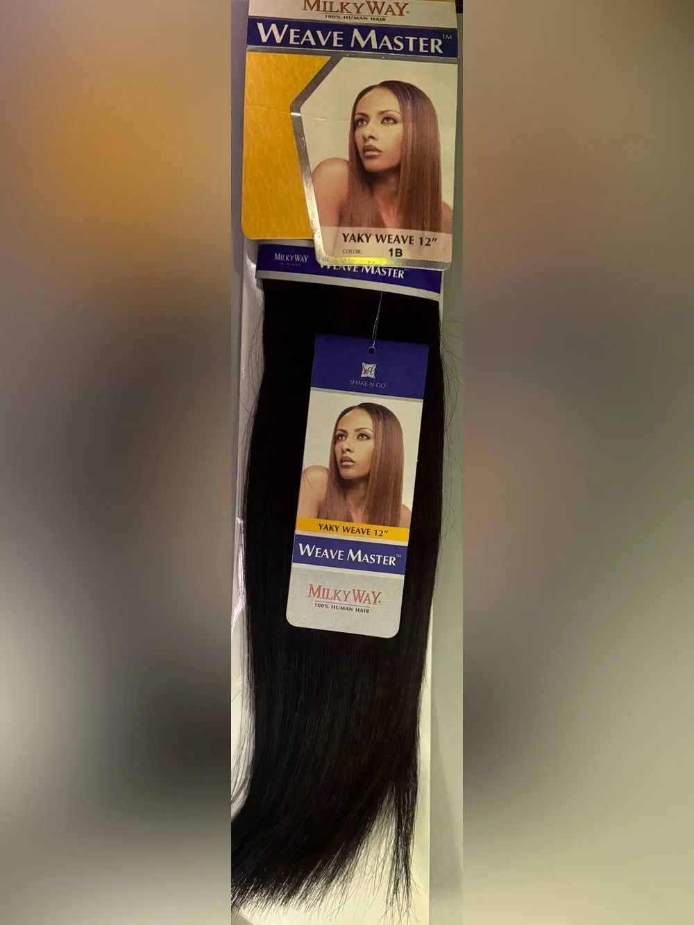 Milky Way. 100% human hair. Yaky weave.